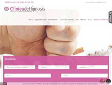 Tablet Screenshot of clinicadehipnosis.com